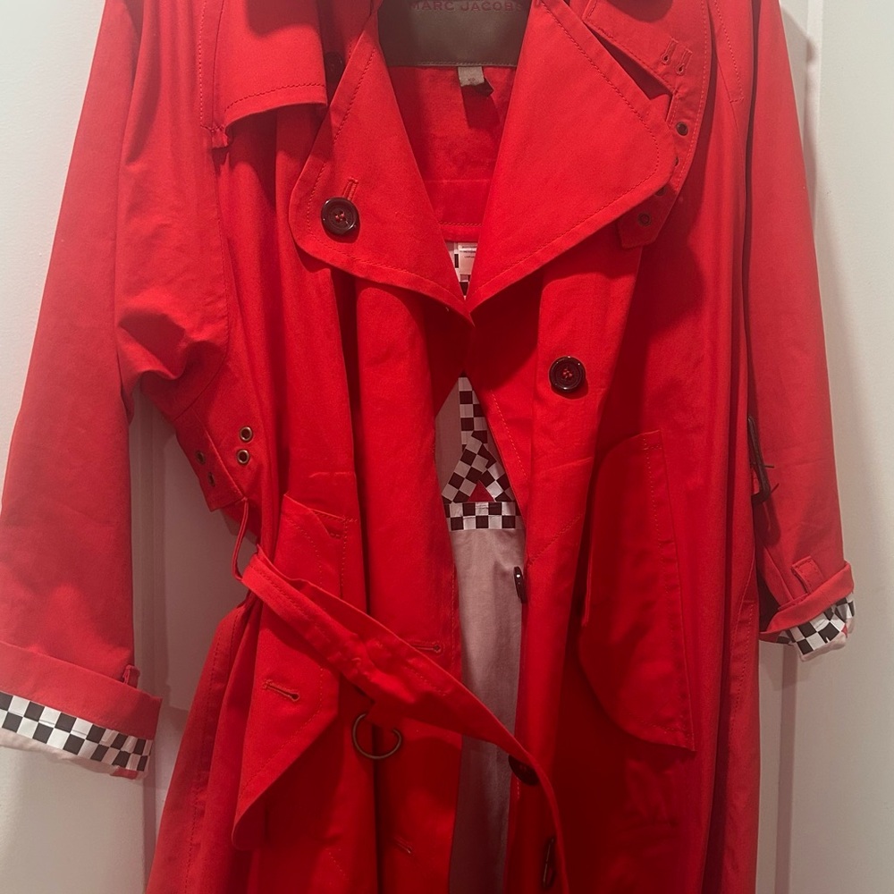 Marc Jacobs Red Trench Coat